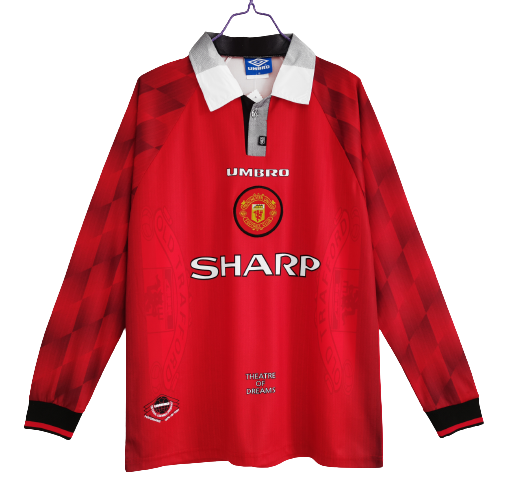 MANCHESTER UNITED 1996 Home Jersey-Long Sleeve
