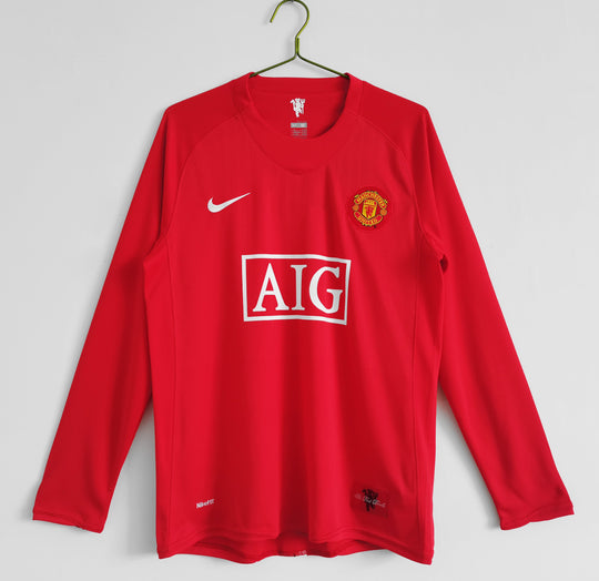 MANCHESTER UNITED 07/08 Home Jersey-Long Sleeve